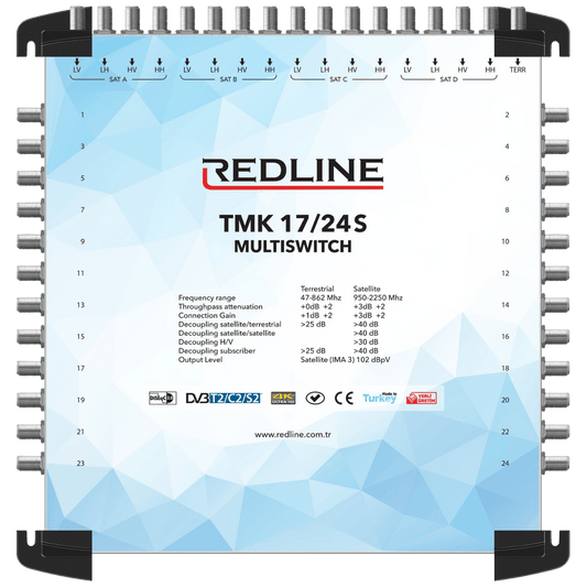 REDLINE Multišalter 4 satelita na 24 utičnica - TMK 17/24S