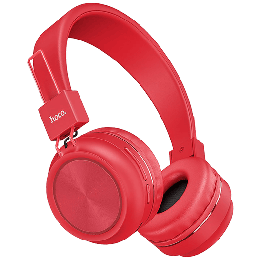 hoco. Slušalice bežične/žične, Bluetooth, 8h rada, mikrofon - W25 Promise Crvene