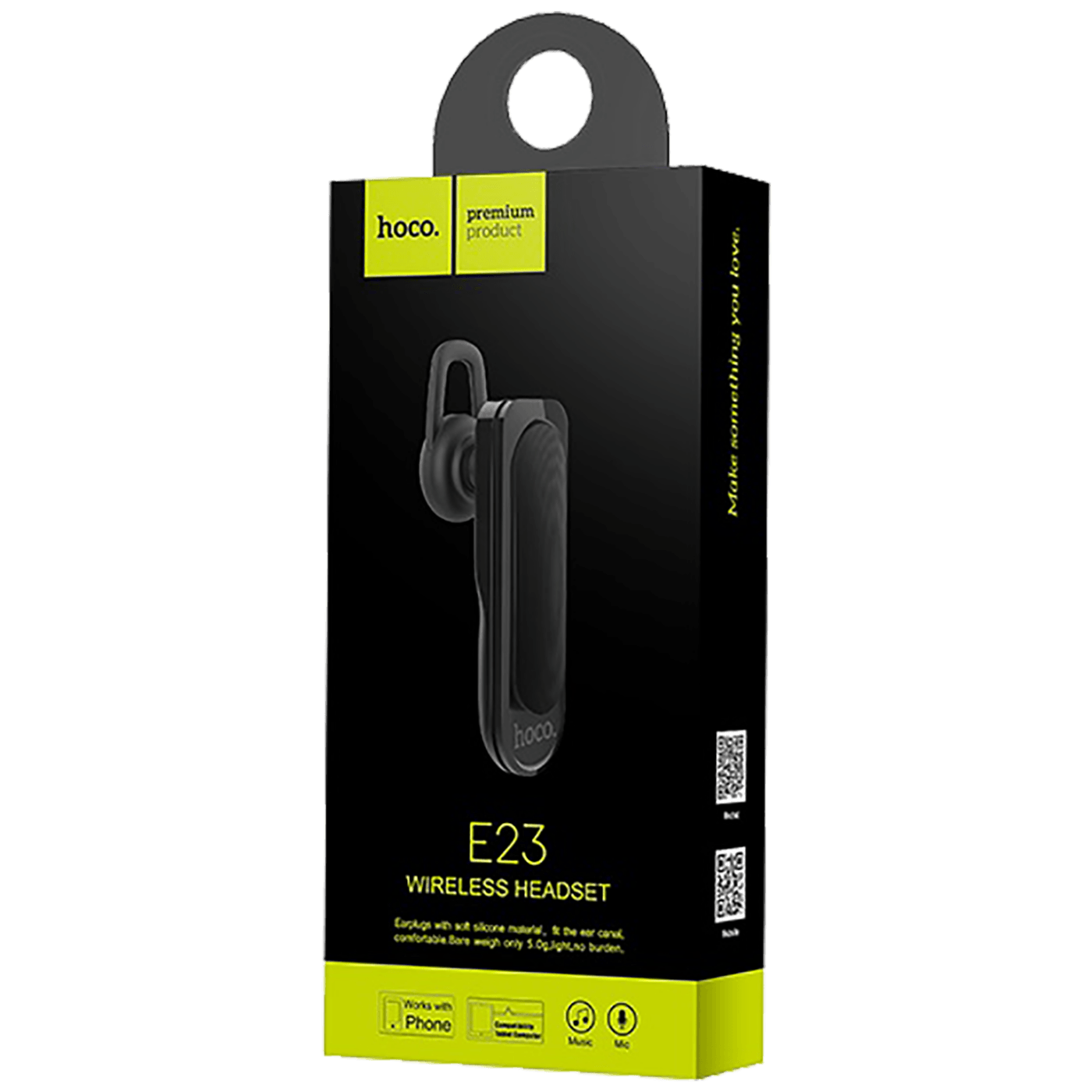 hoco. Slušalica bežična sa mikrofonom, Bluetooth, 85 mAh, 4.5 h - E23 Marvellous sound Black