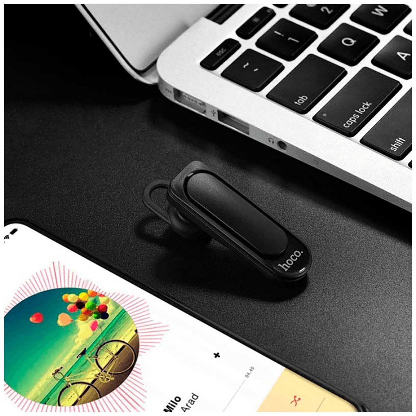 hoco. Slušalica bežična sa mikrofonom, Bluetooth, 85 mAh, 4.5 h - E23 Marvellous sound Black