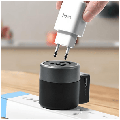hoco. Punjač Travel, univerzalni, EU/UK/US/AU, 2 x USB,2.5 A - AC4 Dual port rotating charging