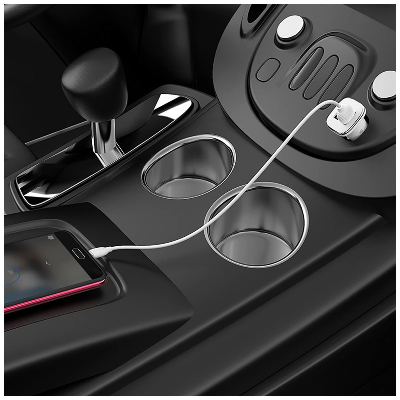 Borofone Auto punjač sa micro USB kabelom, 2 x USB, 5 V/2.4 A - BZ12 Lasting power set