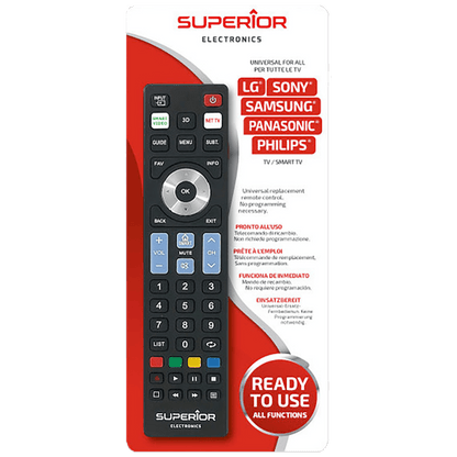 Superior Daljinski upravljač za LG/Sam./Sony/Phi./Pan.smart TV  - RC Ready5