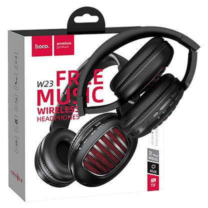 hoco. Slušalice bežične / žične, Bluetooth, mikrofon, 8h rada - W23 Brilliant Black