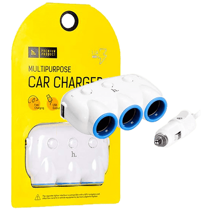 hoco. Auto punjač / razdjeljnik za smartphone, 2 x USB, 5V / 3.1 A - C1