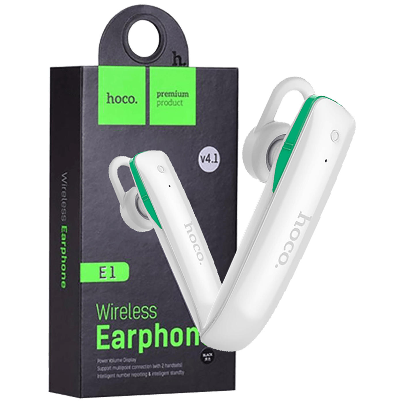 hoco. Slušalica bežična sa mikrofonom, Bluetooth, 50 mAh, 4 h - E1