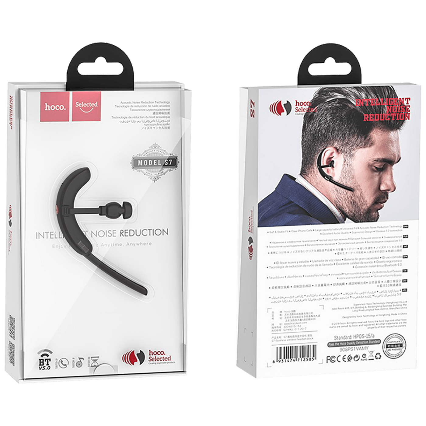 hoco. Slušalica bežična sa mikrofonom, Bluetooth, 50 mAh, 4 h - S7 Delight