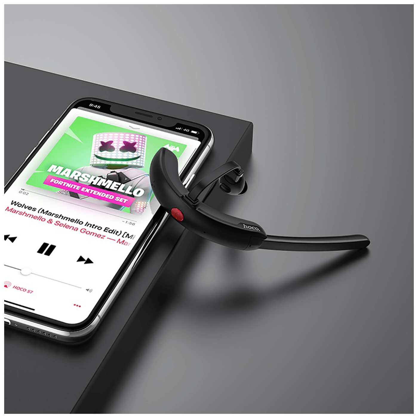 hoco. Slušalica bežična sa mikrofonom, Bluetooth, 50 mAh, 4 h - S7 Delight