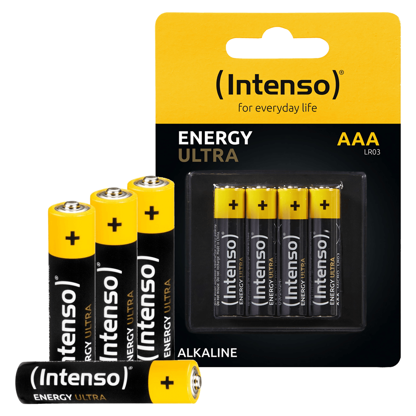 (Intenso) Baterija alkalna, AAA LR03/4, 1,5 V, blister 4 kom