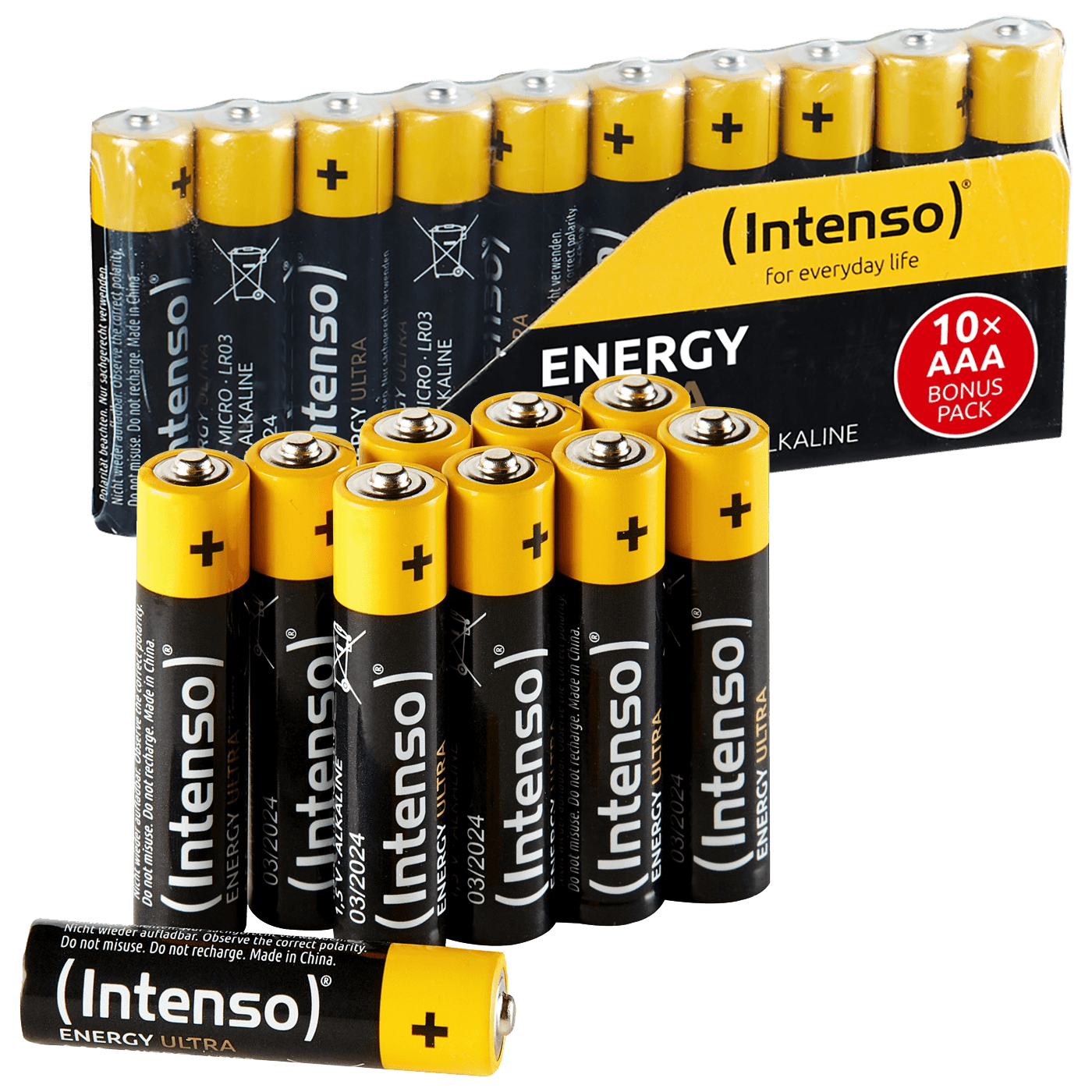 (Intenso) Baterija alkalna, AAA LR03/10, 1,5 V, blister 10 kom