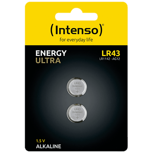 (Intenso) Baterija alkalna LR43/2, 1,5 V dugmasta, blister 2 kom