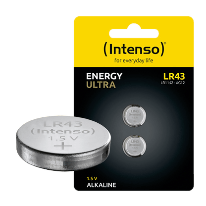 (Intenso) Baterija alkalna LR43/2, 1,5 V dugmasta, blister 2 kom