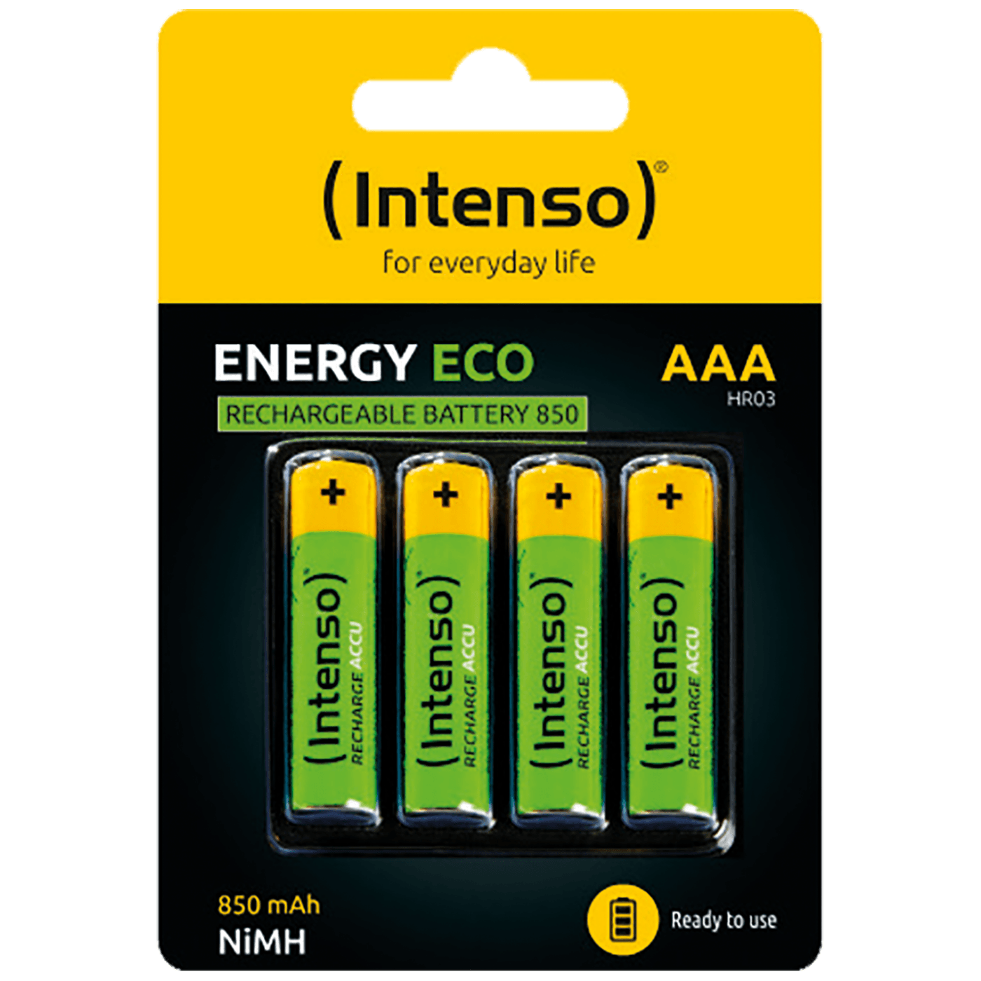 (Intenso) Baterija punjiva AAA / HR03, 850 mAh, blister 4 kom - AAA / HR03/850