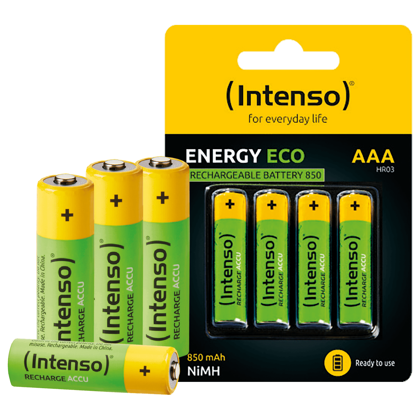 (Intenso) Baterija punjiva AAA / HR03, 850 mAh, blister 4 kom - AAA / HR03/850