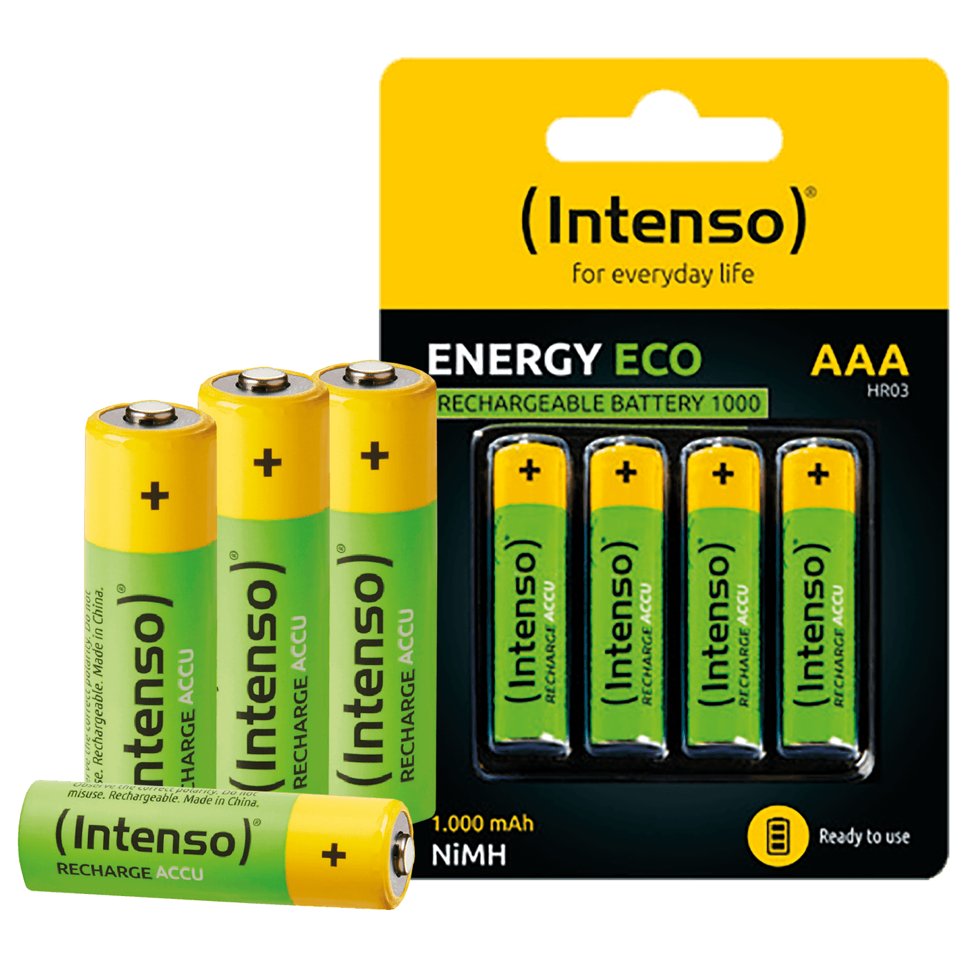 (Intenso) Baterija punjiva AAA / HR03, 1000 mAh, blister 4 kom - AAA / HR03/1000