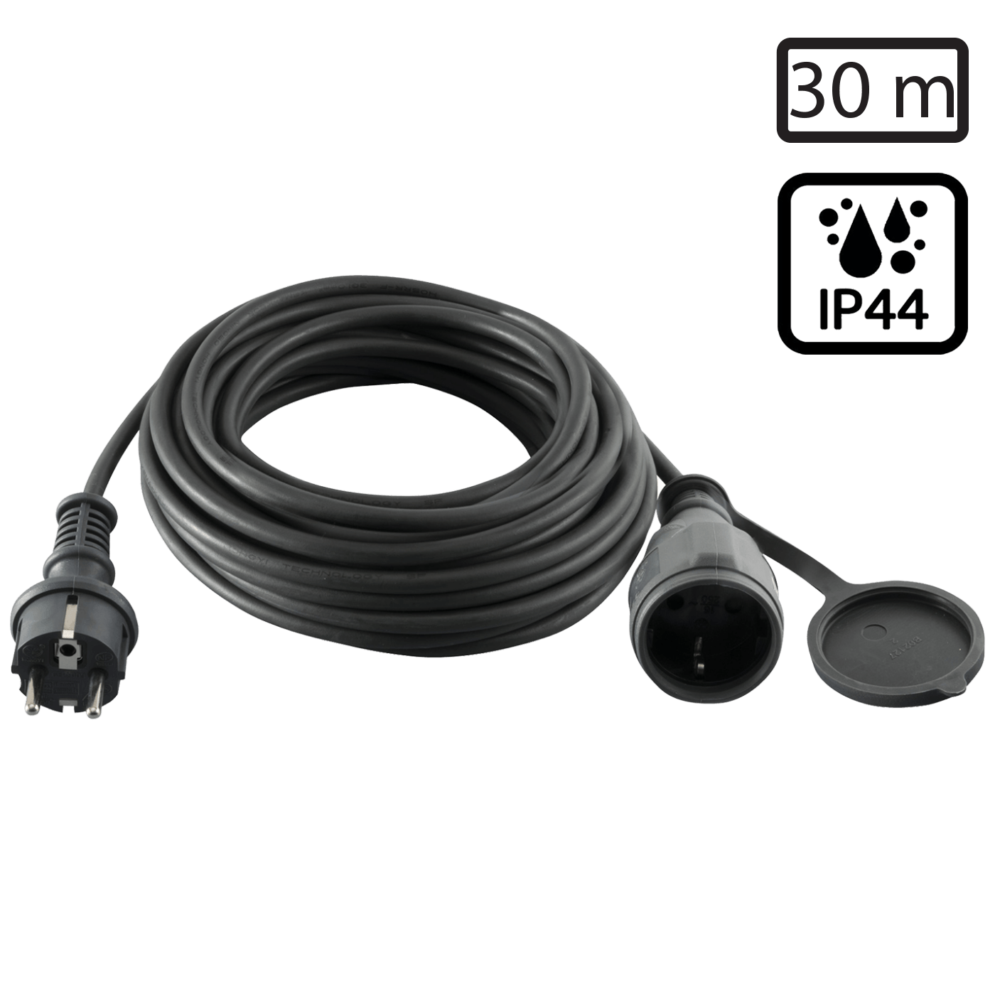 home Produžni strujni kabl, gumirani, 1 utičnica, 30 m, H05RR-F - NV 5-30/G