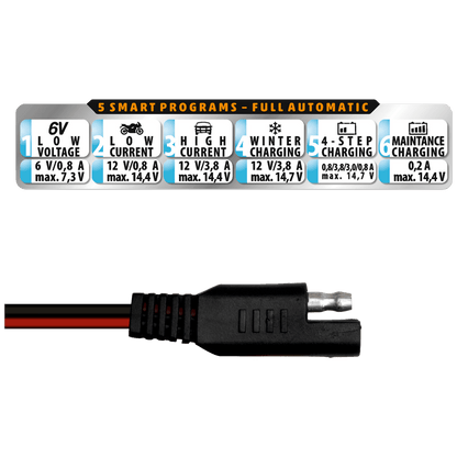 home Punjač akumulatora, automatski, 6-12 V, 1.2-120 Ah - SMC 38