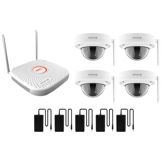 Amiko Home Set za video nadzor, 9ch, 4 x kamera, 2.0 Mpixel, WiFi - CCTV KIT 4800