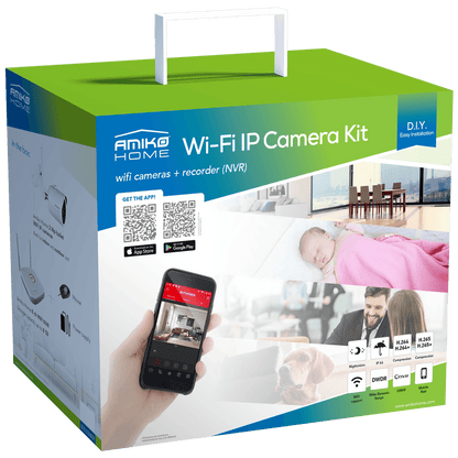 Amiko Home Set za video nadzor, 9ch, 4 x kamera, 2.0 Mpixel, WiFi - CCTV KIT 4800