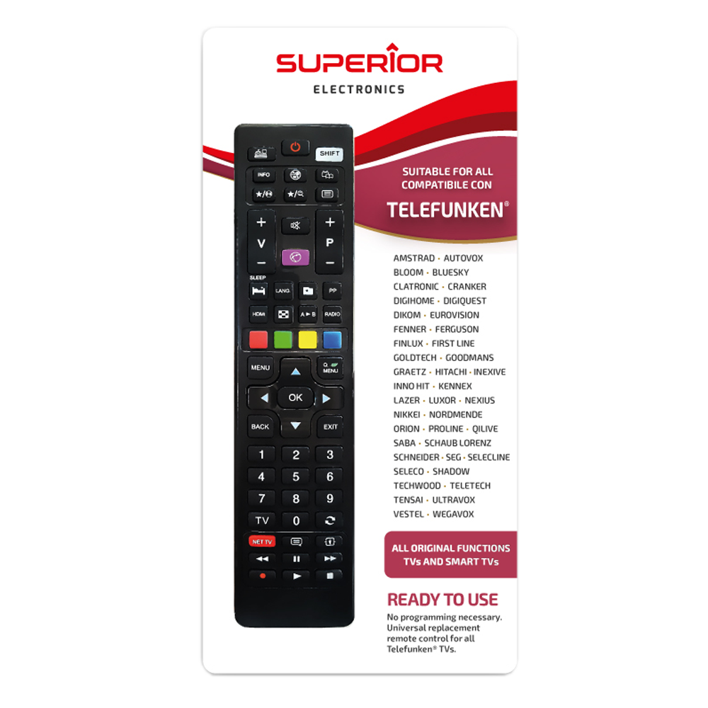 Superior Daljinski upravljač za Telefunken/Vestel TV prijemnike - RC TELEFUNKEN/WESTEL