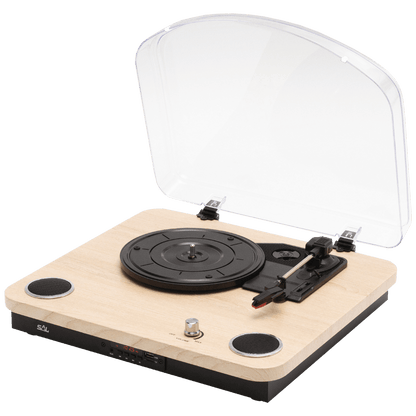 SAL Retro gramofon drvo + BT bežični zvučnik, 4in1, FM, MP3, AUX - RRT 12B