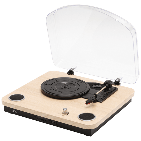 SAL Retro gramofon drvo + BT bežični zvučnik, 4in1, FM, MP3, AUX - RRT 12B