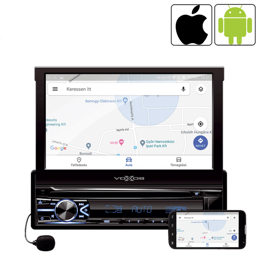 SAL Auto radio, 4 x 50W, 7.0"LCD Display, BT, Handfree - VB X800i