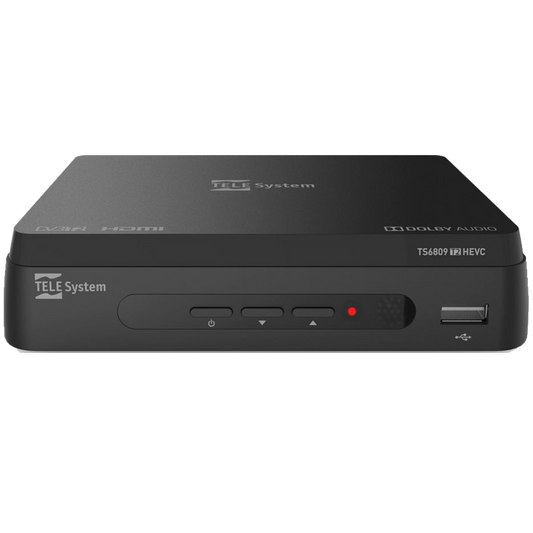 TELE System Prijemnik zemaljski, DVB-T2, H.265 / 10 bit, SCART - TS6809 T2 HEVC