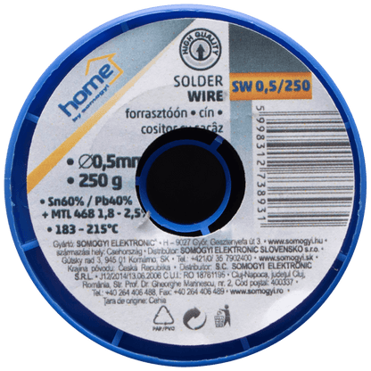 SMA Tinol za lemljenje, Ø 0.5 mm, 250g - SW 0.5 /250