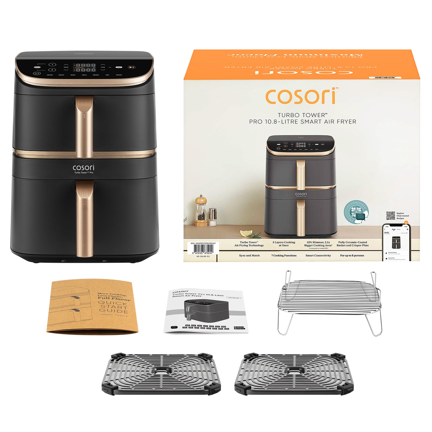 Cosori Turbo Tower Pro pametna friteza na vrući zrak
