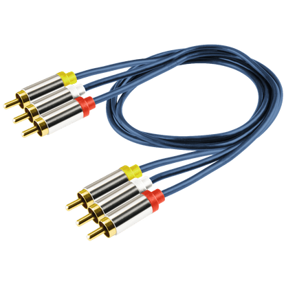 home RCA stereo kabl,3xRCA muški, 3xRCA muški,premium kv., 1.0m - A 4-1M