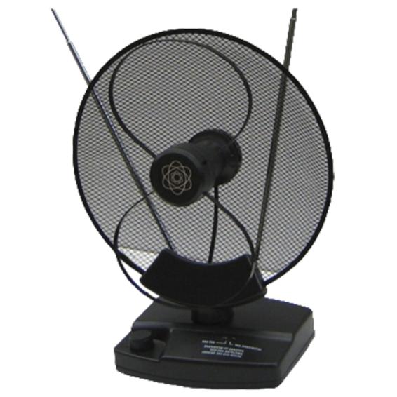Falcom Antena sobna sa pojačalom, UHF/VHF, crna - ANT-204