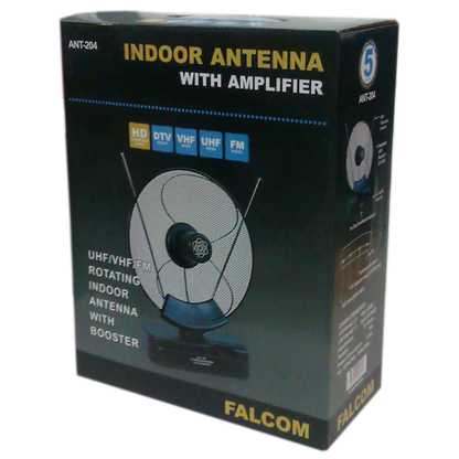 Falcom Antena sobna sa pojačalom, UHF/VHF, crna - ANT-204