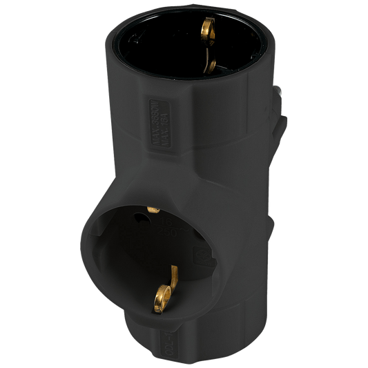 home Strujni razdjeljnik, 3 x shuko utičnice, 16A - TPF-26/BK