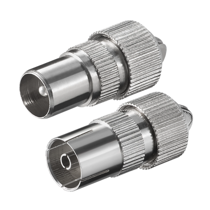 ZED electronic RF utikač + RF utičnica metalna - RF-SET2