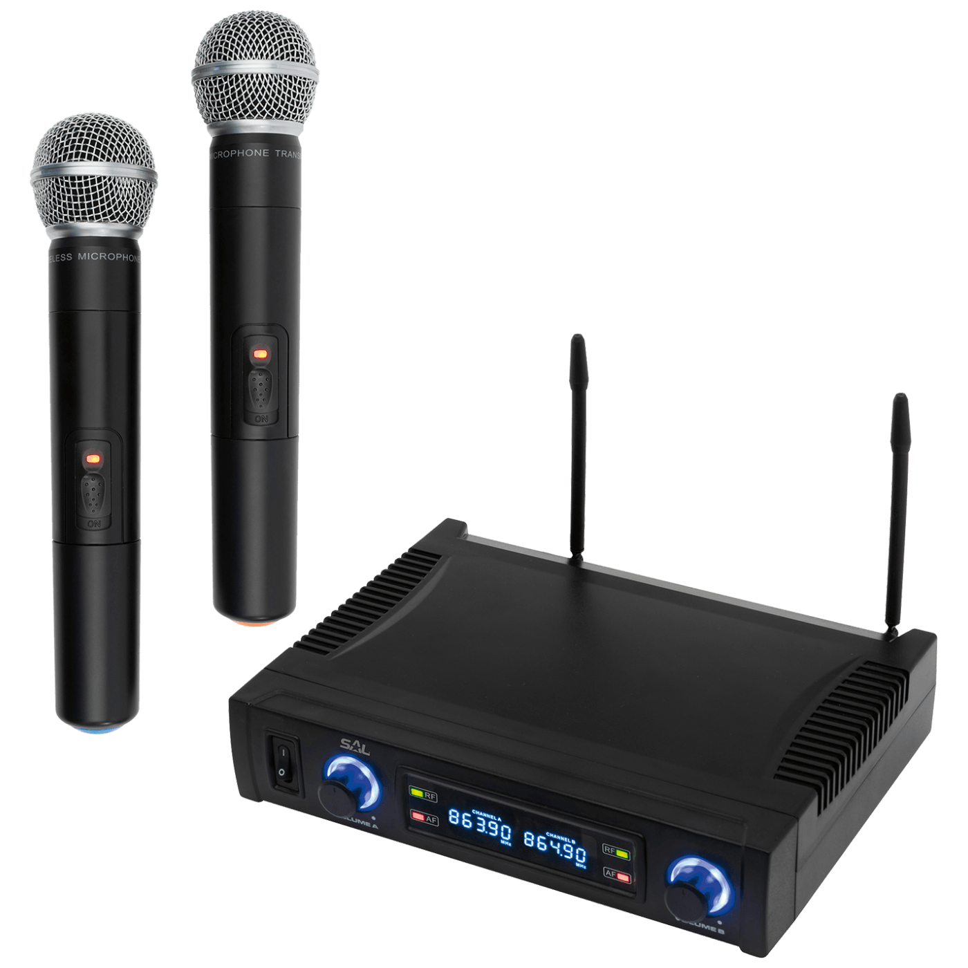 SAL Bežični set, 2 bežična mikrofona i prijemnik, 100 met. - MVN 700