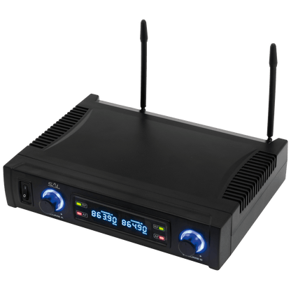 SAL Bežični set, 2 bežična mikrofona i prijemnik, 100 met. - MVN 700