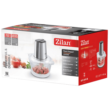 Zilan Sjeckalica, staklena posuda 1.6 lit., dupli noževi, 300 W - ZLN3888