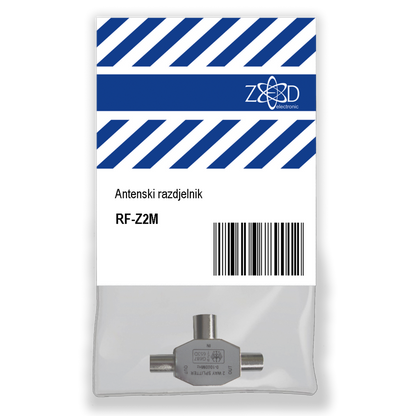 ZED electronic Antenski razdjelnik 1 ženski na 2 muška - RF-Z2M