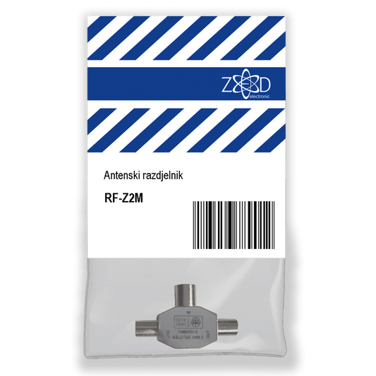 ZED electronic Antenski razdjelnik 1 ženski na 2 muška - RF-Z2M