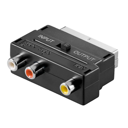 ZED electronic Scart prelaz  na 3 x RCA (činč), sa prekidačem - VP49