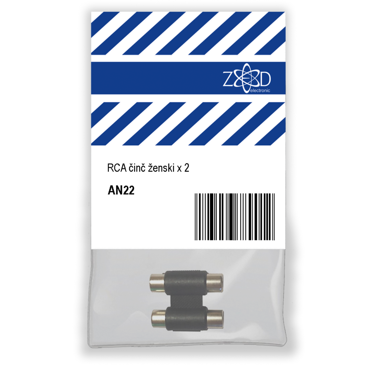 ZED electronic RCA činč ženski x 2, za produžetak audio kabla - AN22