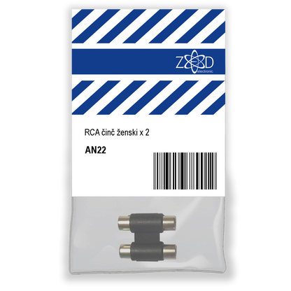 ZED electronic RCA činč ženski x 2, za produžetak audio kabla - AN22