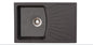 X Granit sudoper - Quadro PLUS fi 90  sa sifonom,    crna