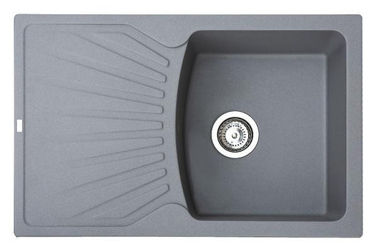 Metalac X Granit-sudoper  Quadro PLUS fi 90  sa sifonom,   graffit