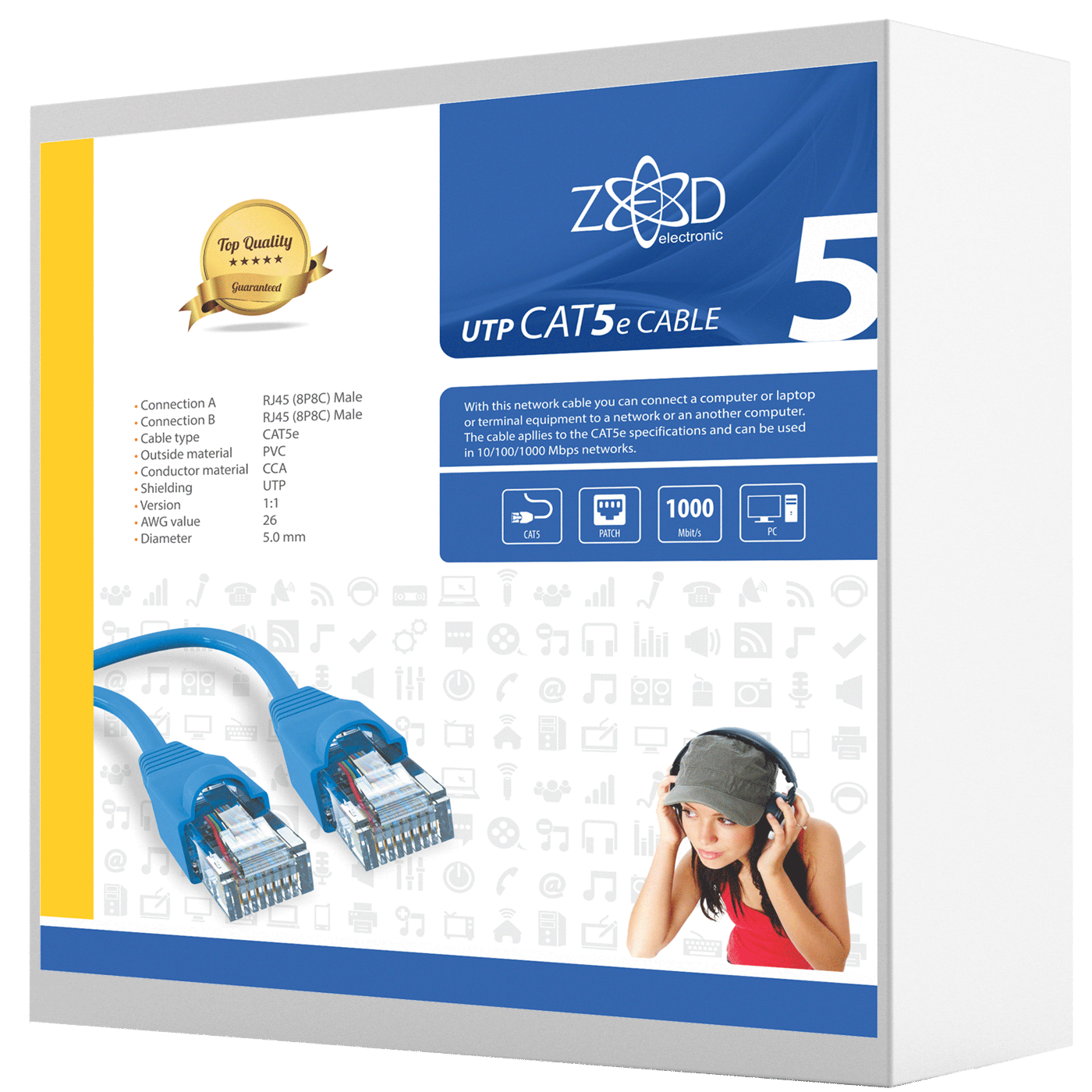 ZED electronic Mrežni FTP kabl, CAT5E, 20 met - FTPC/20