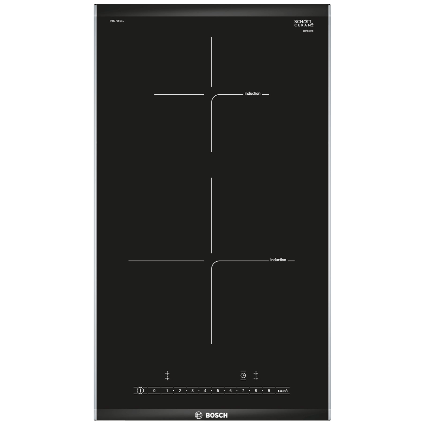 Bosch Ugradbena indukcijska ploča za kuhanje,Domino,3700W,Serie 6 - PIB375FB1E