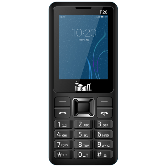 MeanIT Mobilni telefon , 2.4"" zaslon, Dual SIM, BT, FM radio, crna - F26 Black