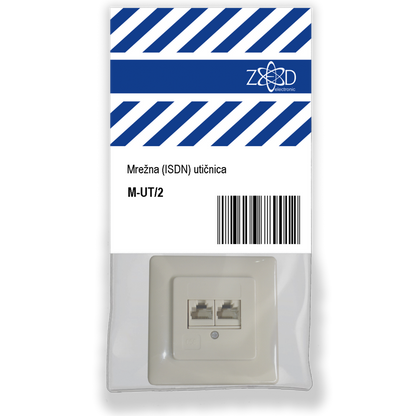 ZED electronic Mrežna / ISDN utičnica, 2 x RJ45 - M-UT/2