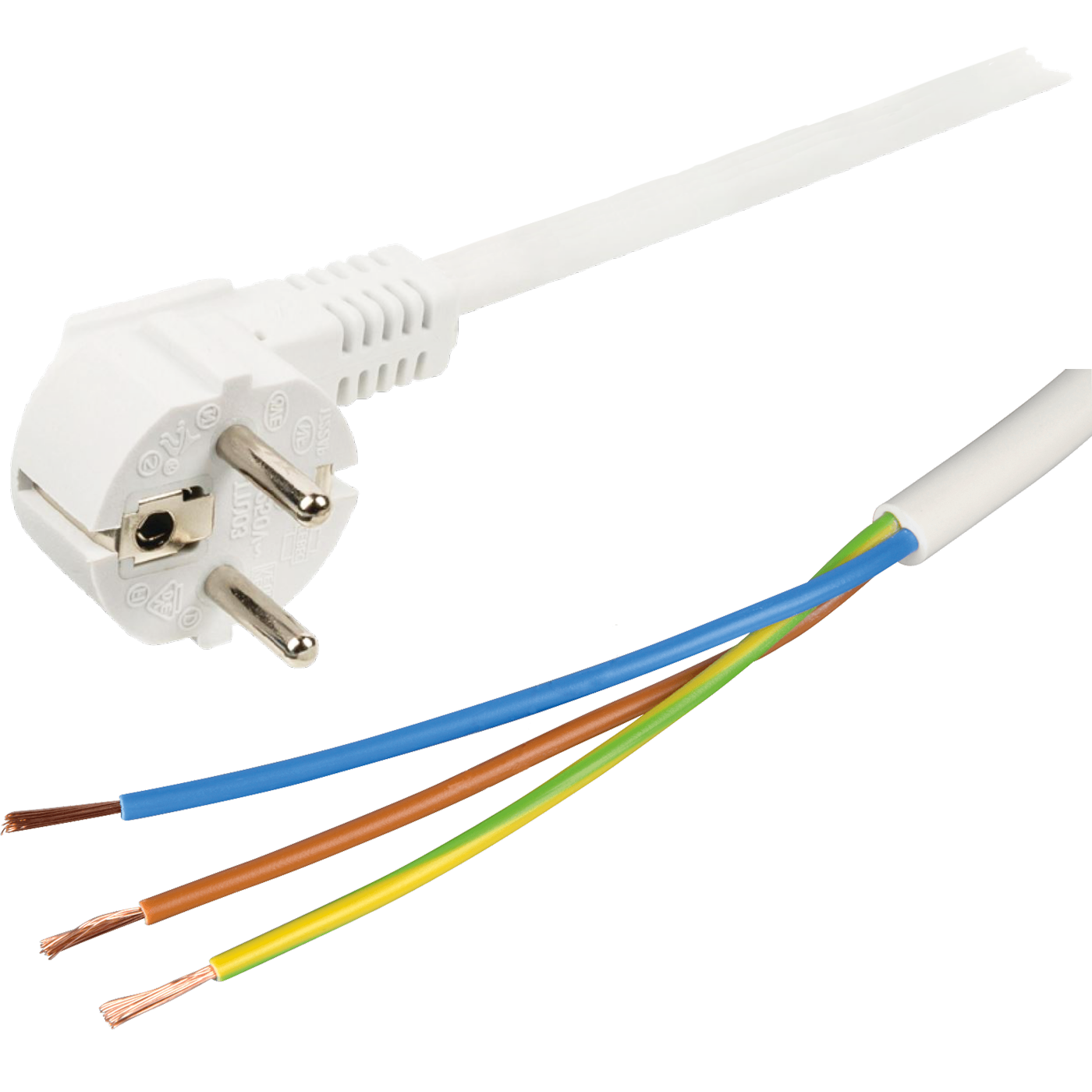 home Produžni kabl, 3 utičnice, prekidač, 1.5mm², 5 met, bijeli - NV 3K-5/WH/1,5